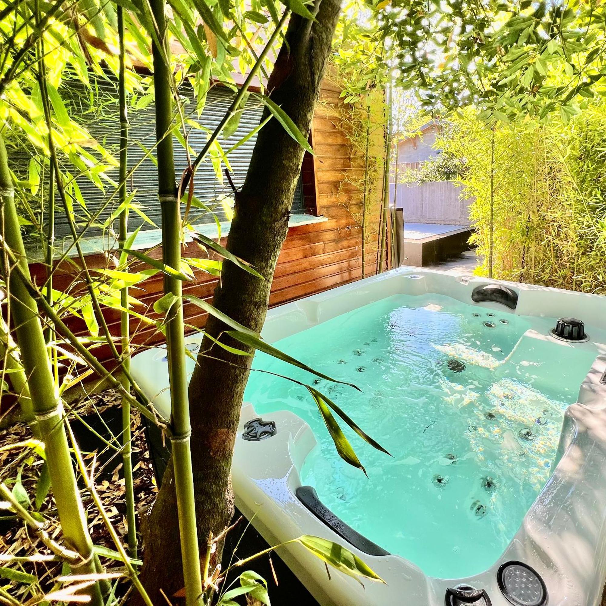 La Villa Canopee - Piscine Chauffee-Fibre-Clim-Jacuzzi Gujan-Mestras Exteriör bild